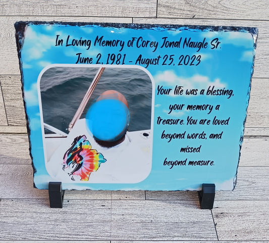 Customized Memorial Rock Slate